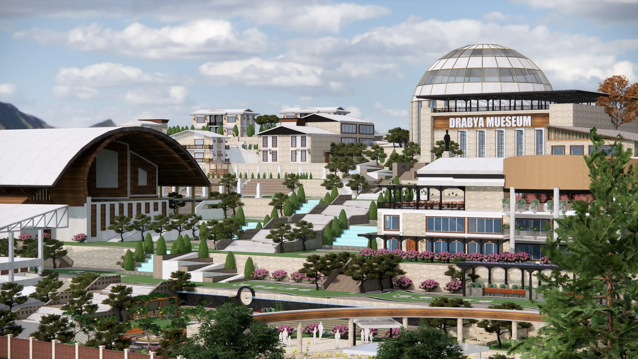 Overview of the cultural centre site
